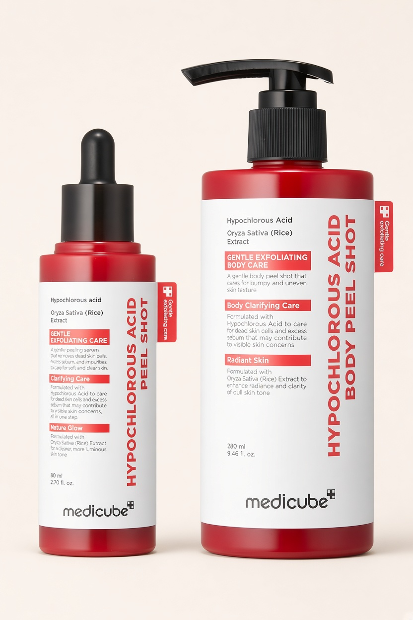 Duo Rice Medicube, flacons visage et corps